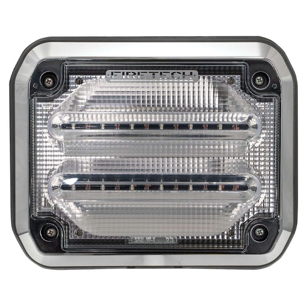 A singular white rectangular light