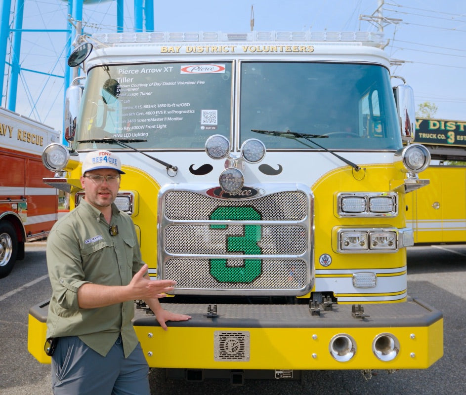Lighting Up The Big Rigs: Bay District VFD's Pierce Arrow XT Tiller