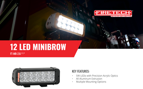 12 LED Double Stack MiniBrow® Light Sales Sheet