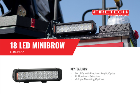 18 LED Double Stack MiniBrow® Light Sales Sheet