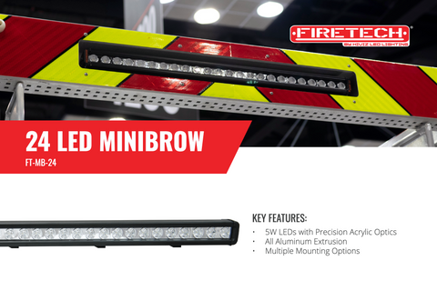 24 LED Single Stack MiniBrow® Light Sales Sheet