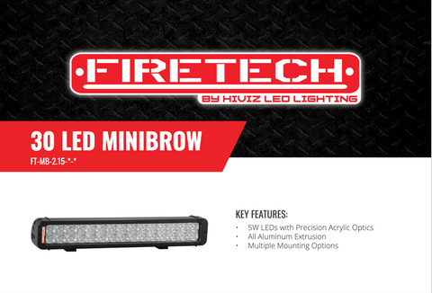 30 LED Double Stack MiniBrow® Light Sales Sheet
