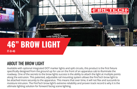 46” Brow Light for Ambulances Sales Sheet