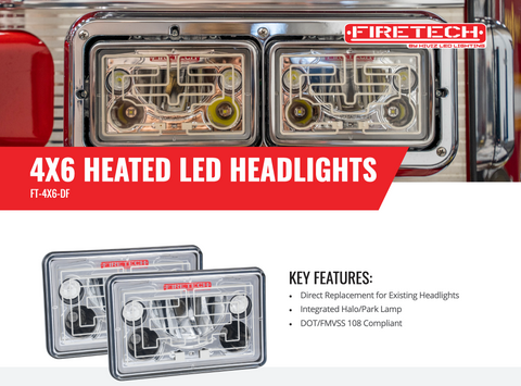 4" X 6" Heated LED Headlights Sales Sheet