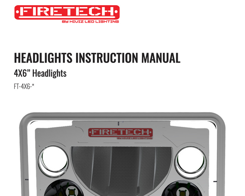 4" x 6" LED Headlight Instruction Manual