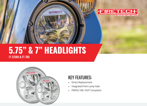 5.75″ Round LED Headlight Sales Sheet