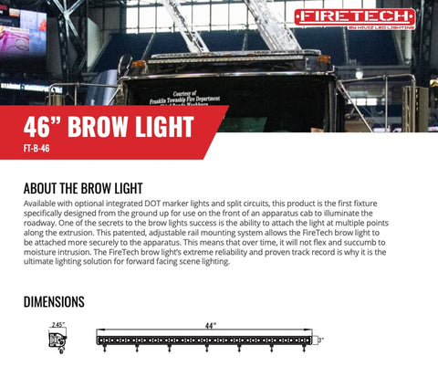 46" Brow Light Sale Sheet