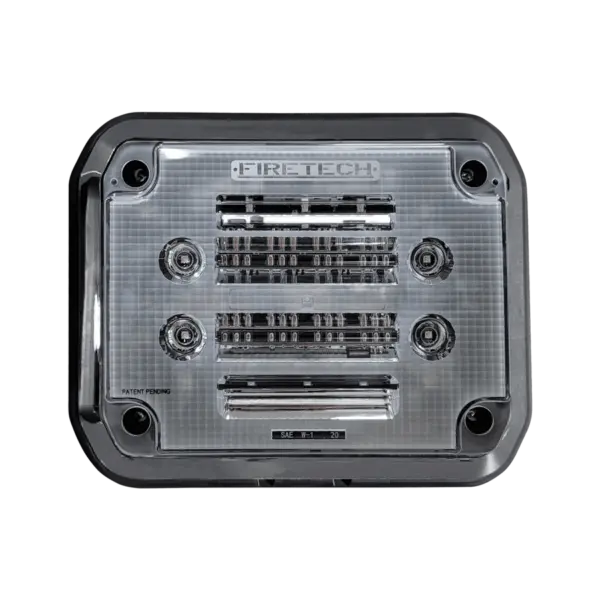 A white round dome light with 9 LEDsCrack Free Corner Design from Fireteck