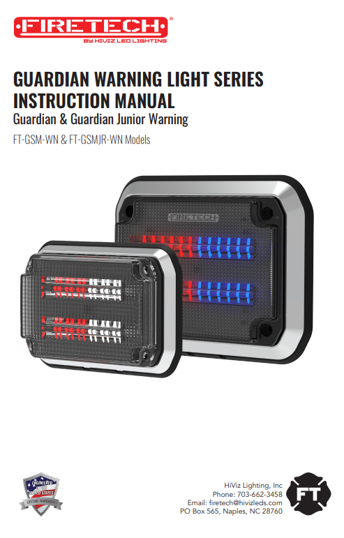 Guardian & Guardian Jr. Ambulance Warning Lights Instruction Manual