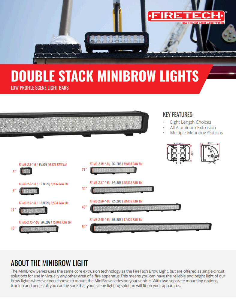 Double Stack Minibrow General Sales Sheet